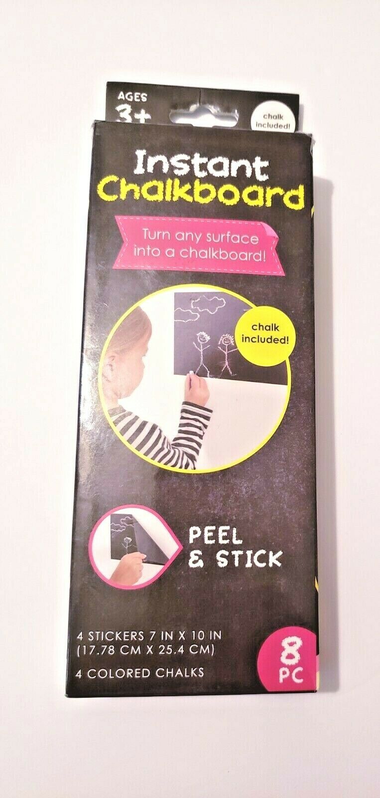 Instant Chalkboard Perfect For Labeling, Decorations, And Drawing! New