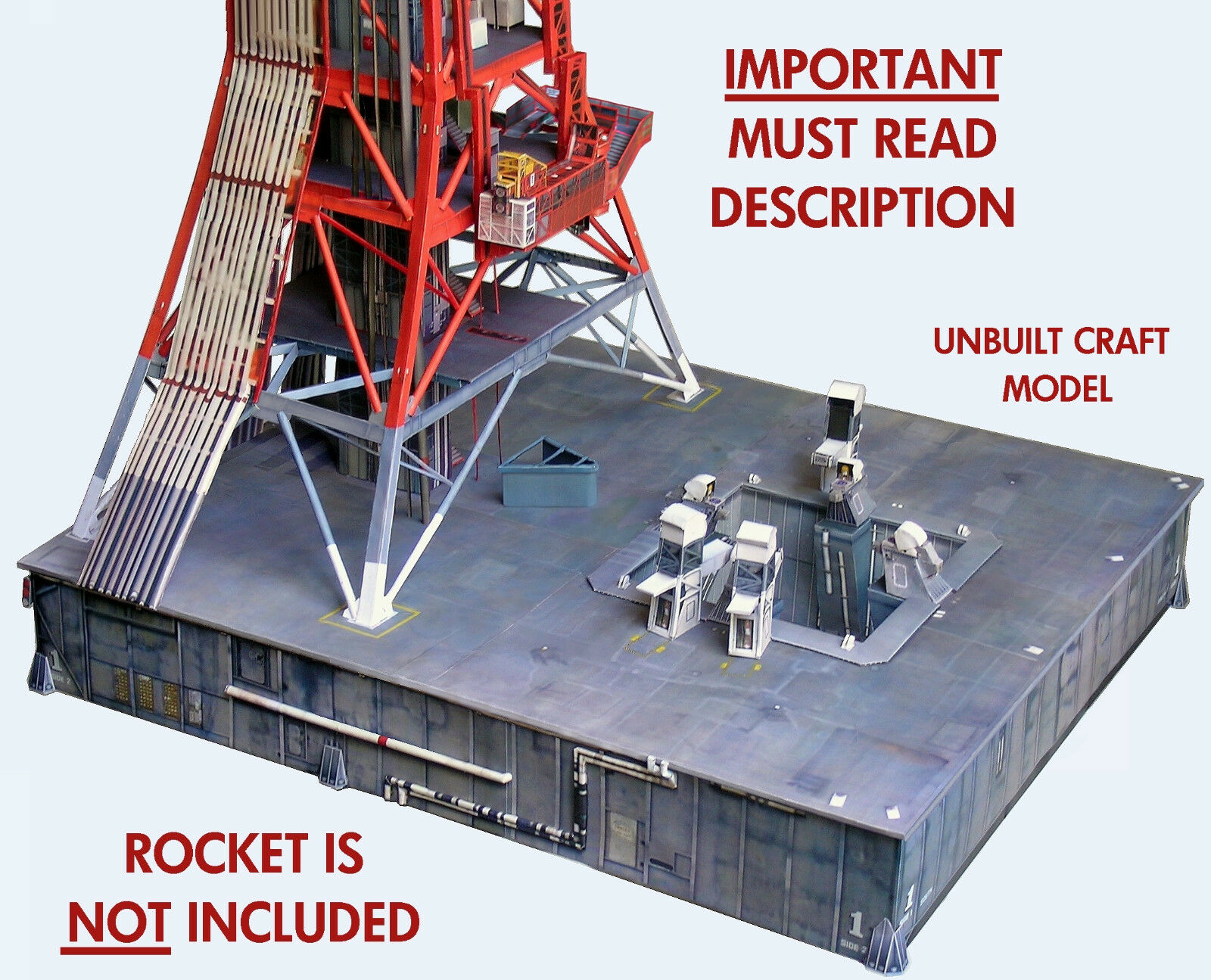 Launch Umbilical Tower Lut Craft Model For 1:72 Dragon Saturn V  *pls. Read!