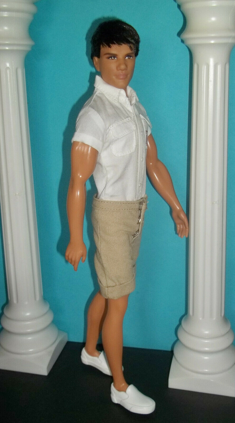 No Doll! Aggies Fan Ken Model Muse Articulated Outfit Shirt Htf Shorts Shoes!!