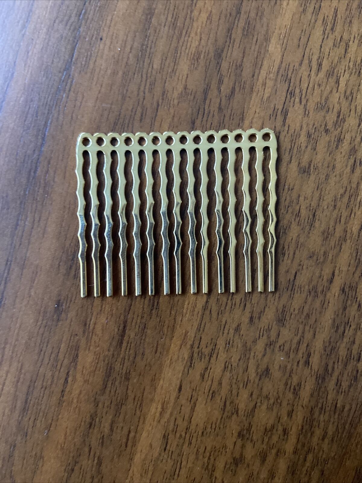 6 Gold Plated Hair Combs New 35mm X 42mm