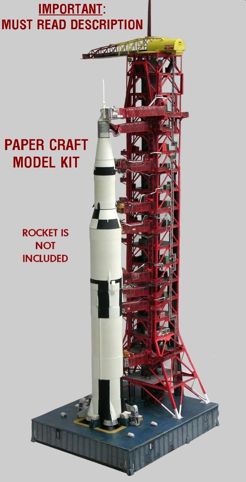 Launch Umbilical Tower Lut Craft Model For Monogram,airfix 144 Saturn V Pls.read