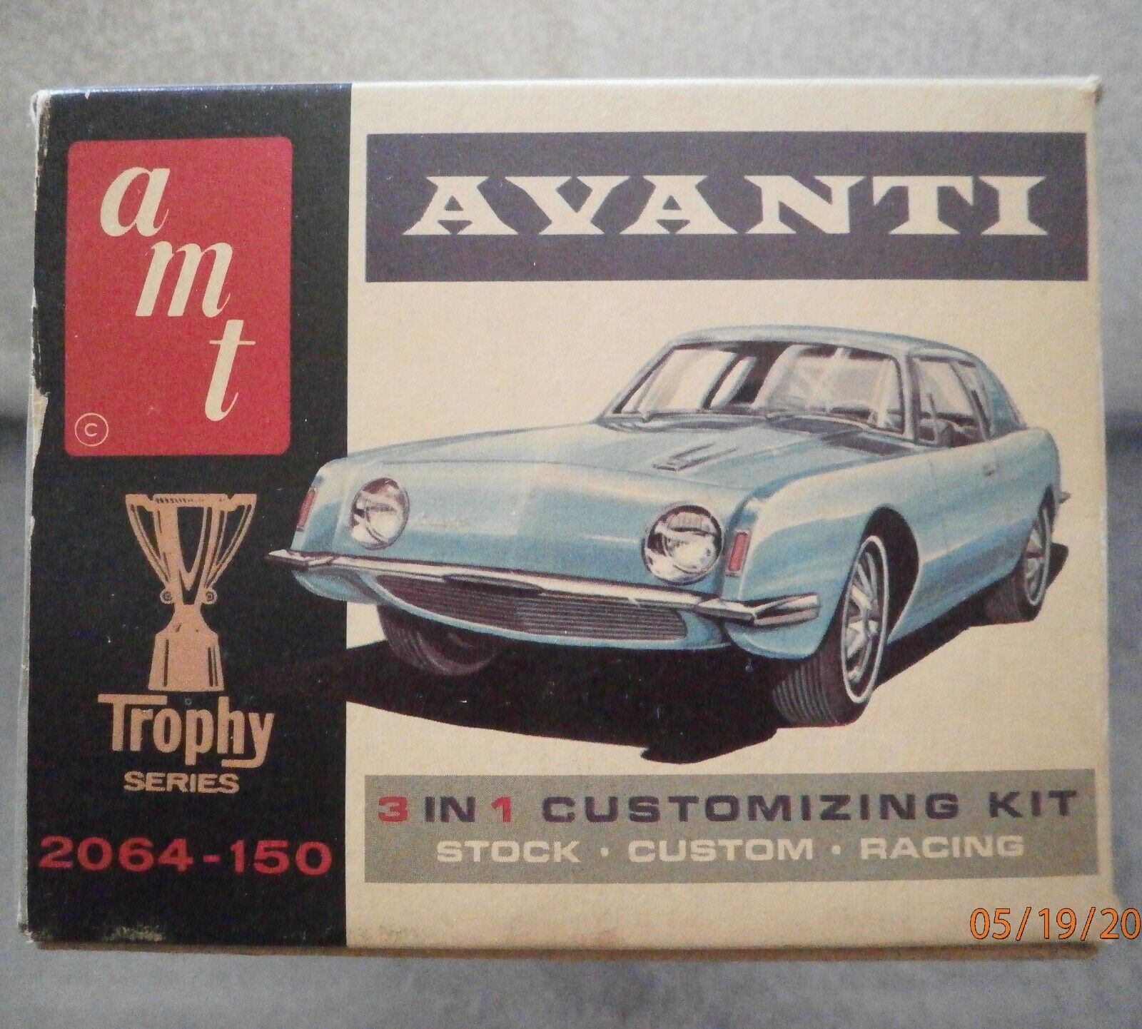 Amt 1963 1964 Studebaker Avanti 3-in-1 Kit. Original Trophy Series