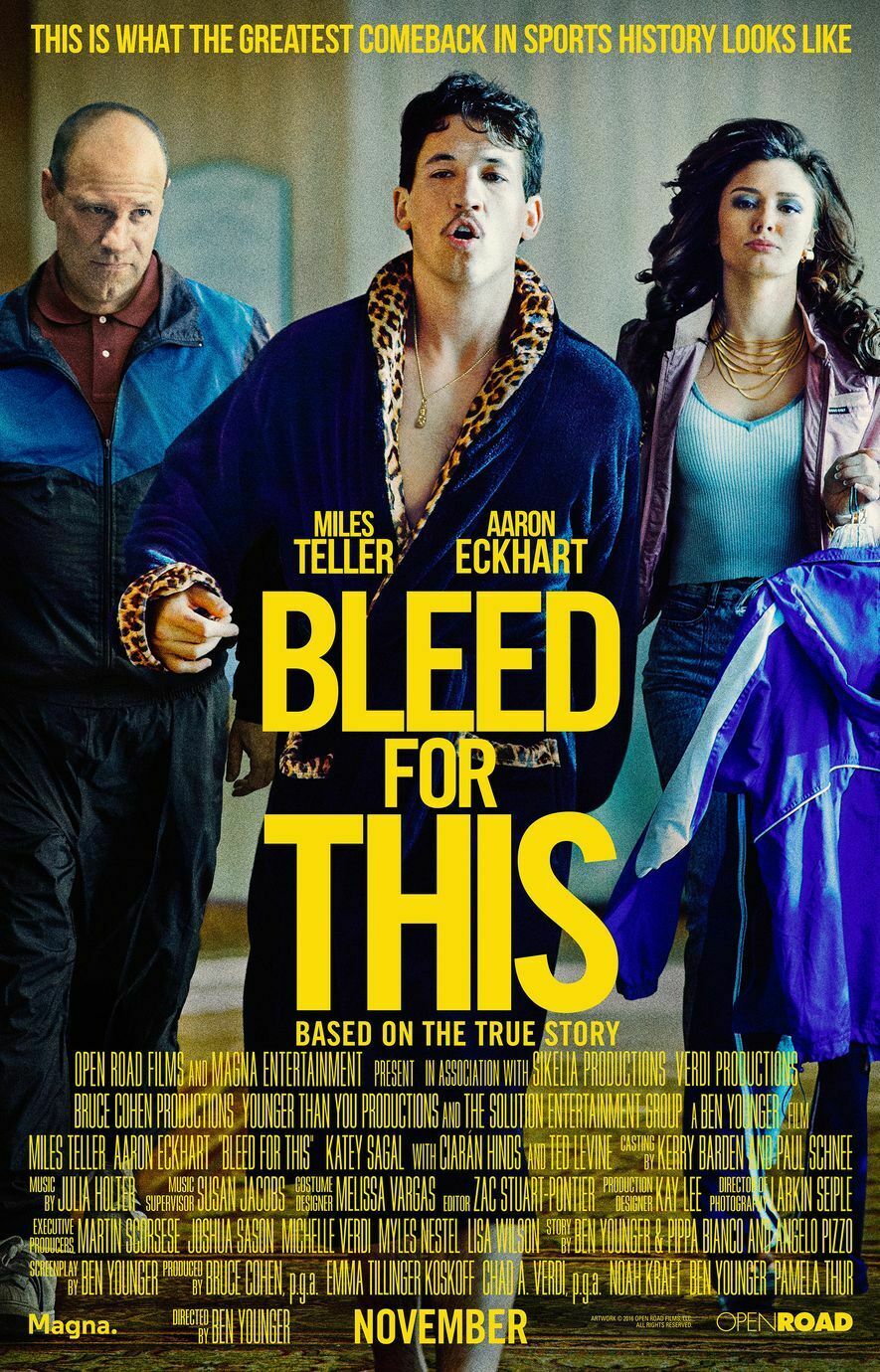 Bleed For This Movie Poster 18'' X 28'' Id-1-25