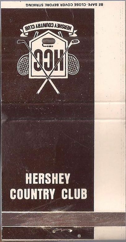 Vintage Matchbook Hershey Country Club
