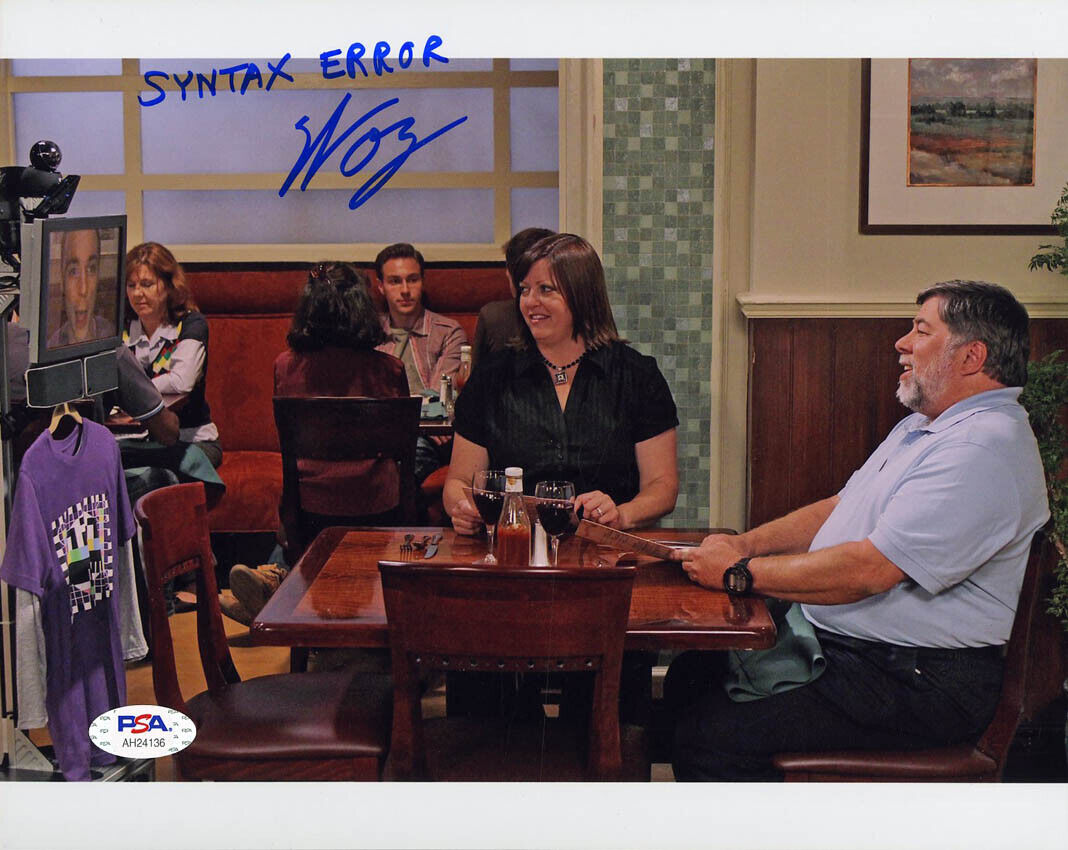 Steve Woz Wozniak Signed 8x10 Photo Big Bang Theory Apple Psa/dna Autographed