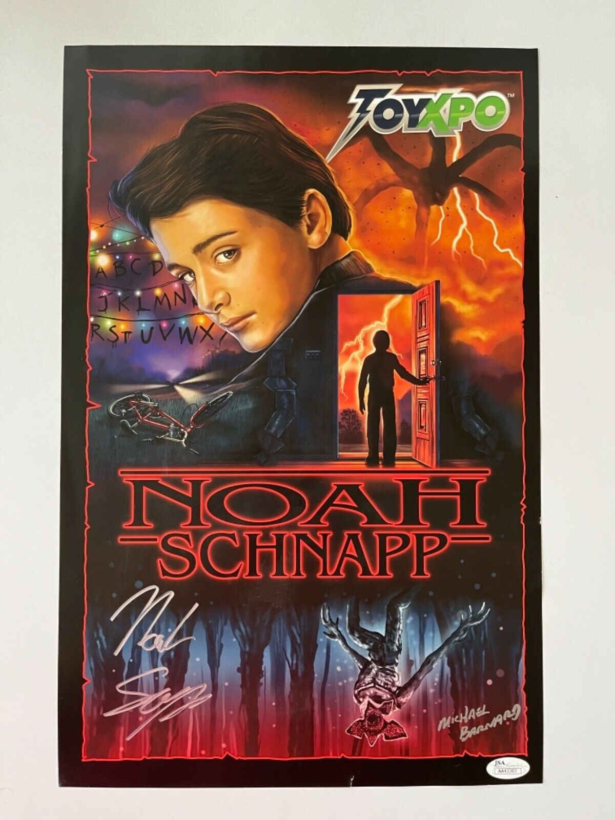 Noah Schnapp Signed Limited Toyxpo Poster - 11" X 17" - Stranger Things