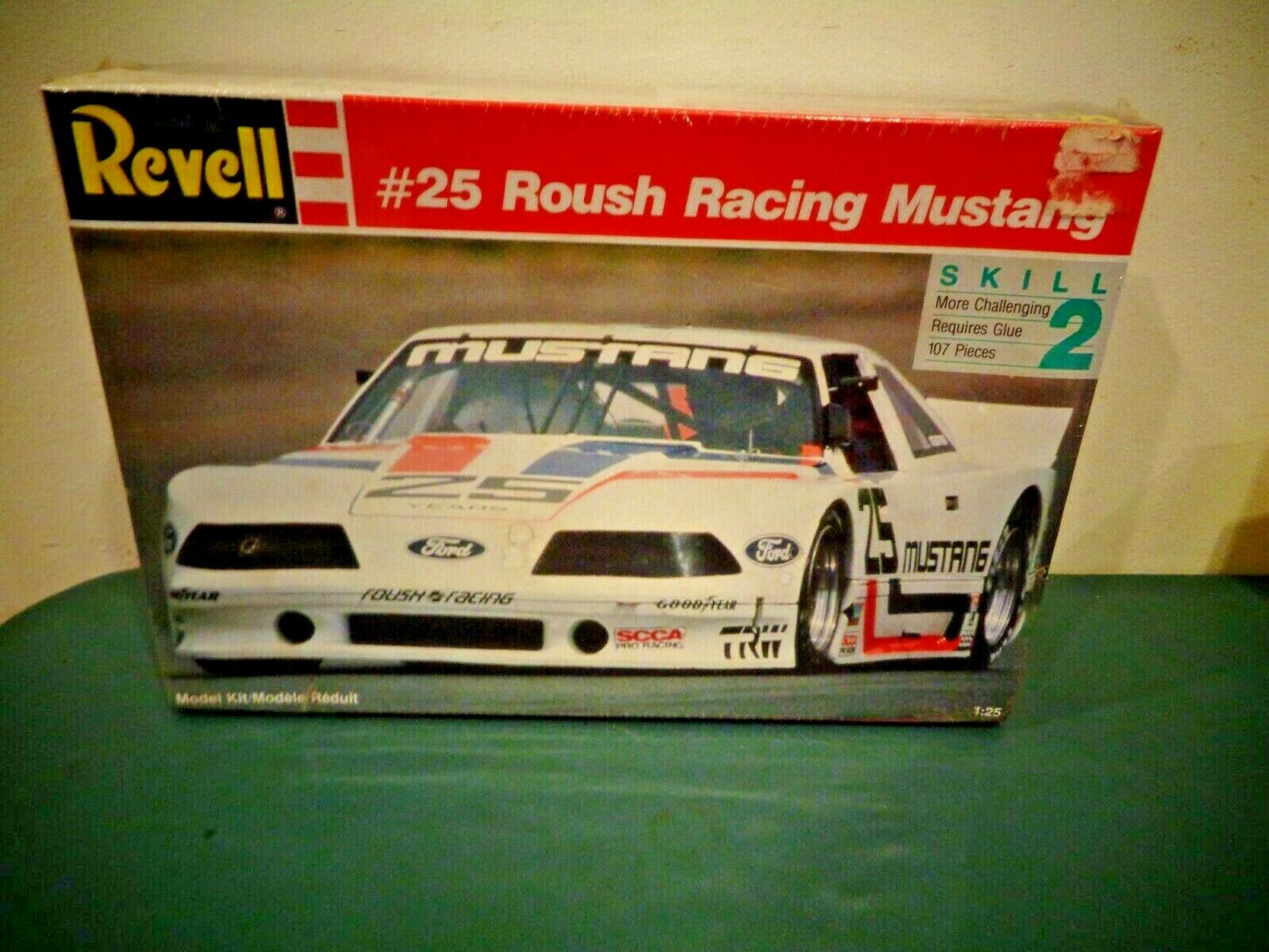 Revell Model 7195 #25 Roush Racing Mustang 1989 Scca Series Champ Kit Sealed