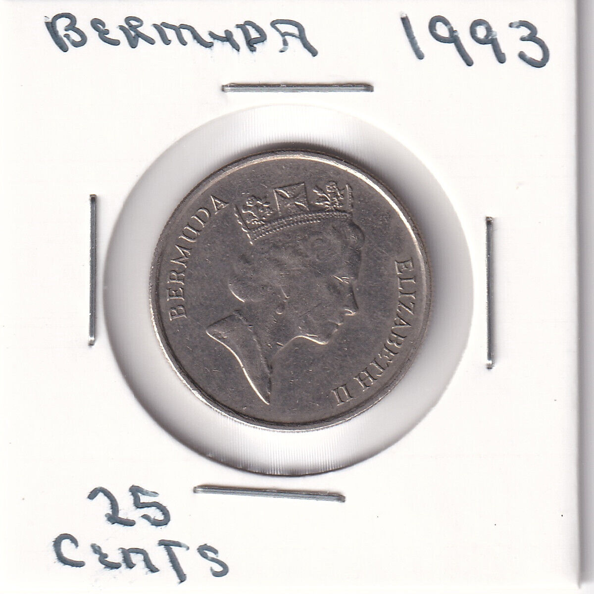 1993 - Bermuda 25 Cents - Good