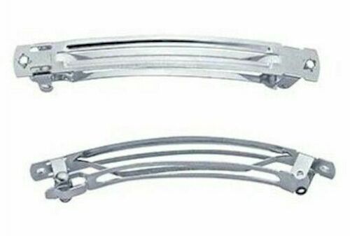 95mm - 3-3/4inch Genuine Made In France Barrette Back Stainless Steel Hair Clip