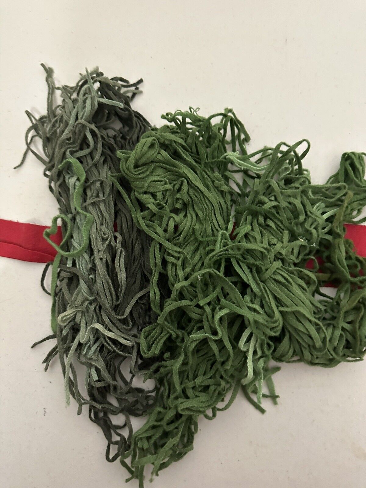 Wool Rug Hooking 1/4” Shades Of Green