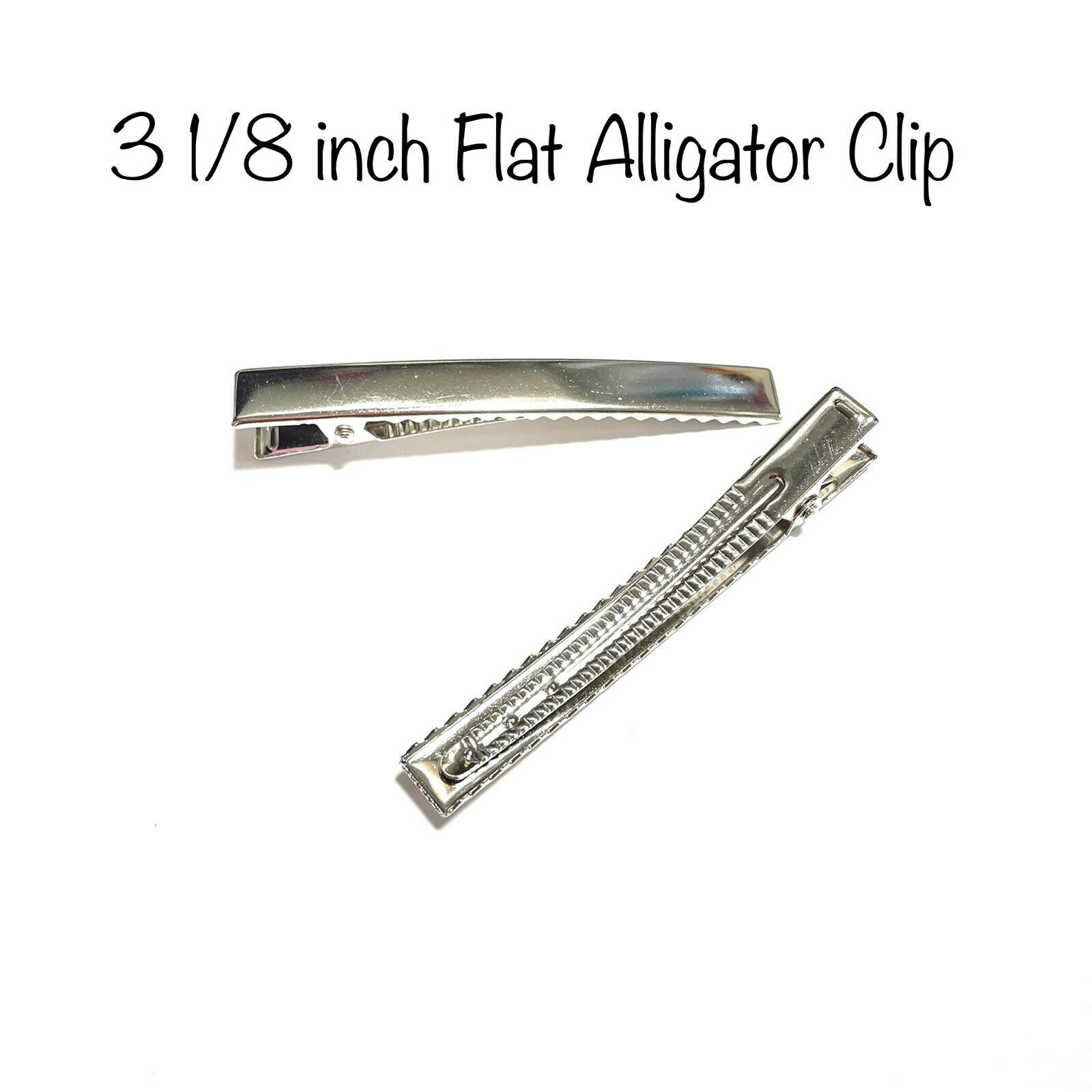 3 1/8 Inch Extra Large Flat Alligator Hair Clip Blank Findings Craft Supplies
