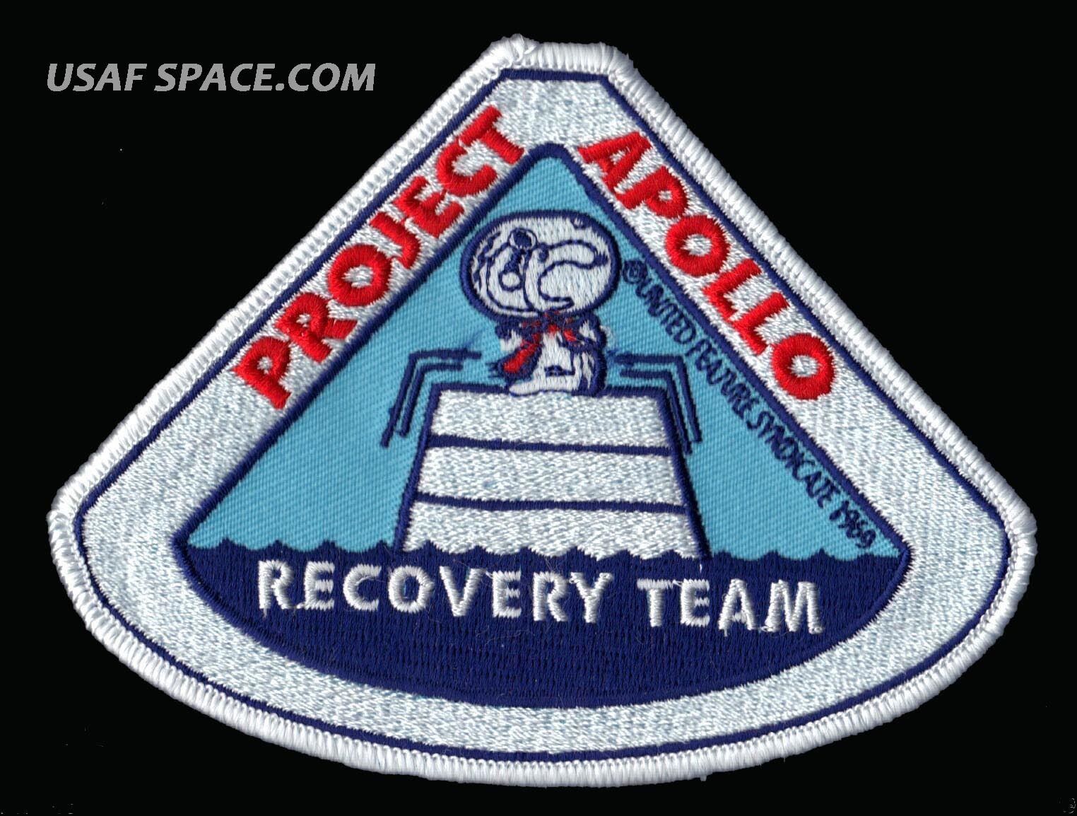 Snoopy - Project Apollo - Recovery Team - Nasa Space Patch - Mint - Condition